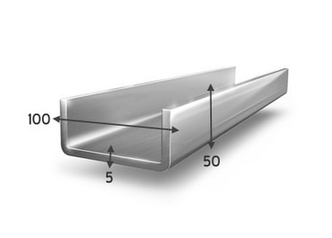 Швеллер 100х50х5 купить в Москве